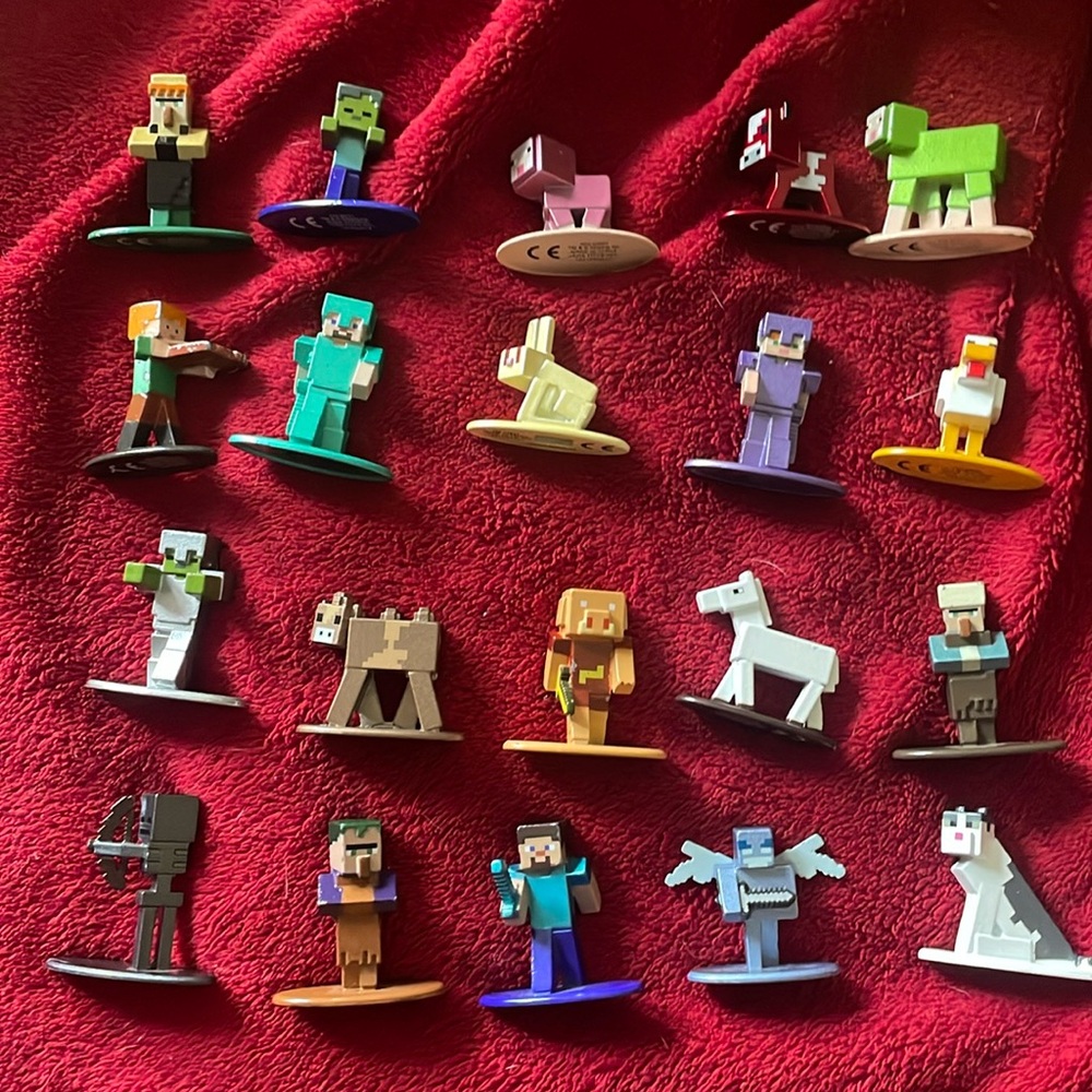 Minecraft Mini Figures Set Metal
